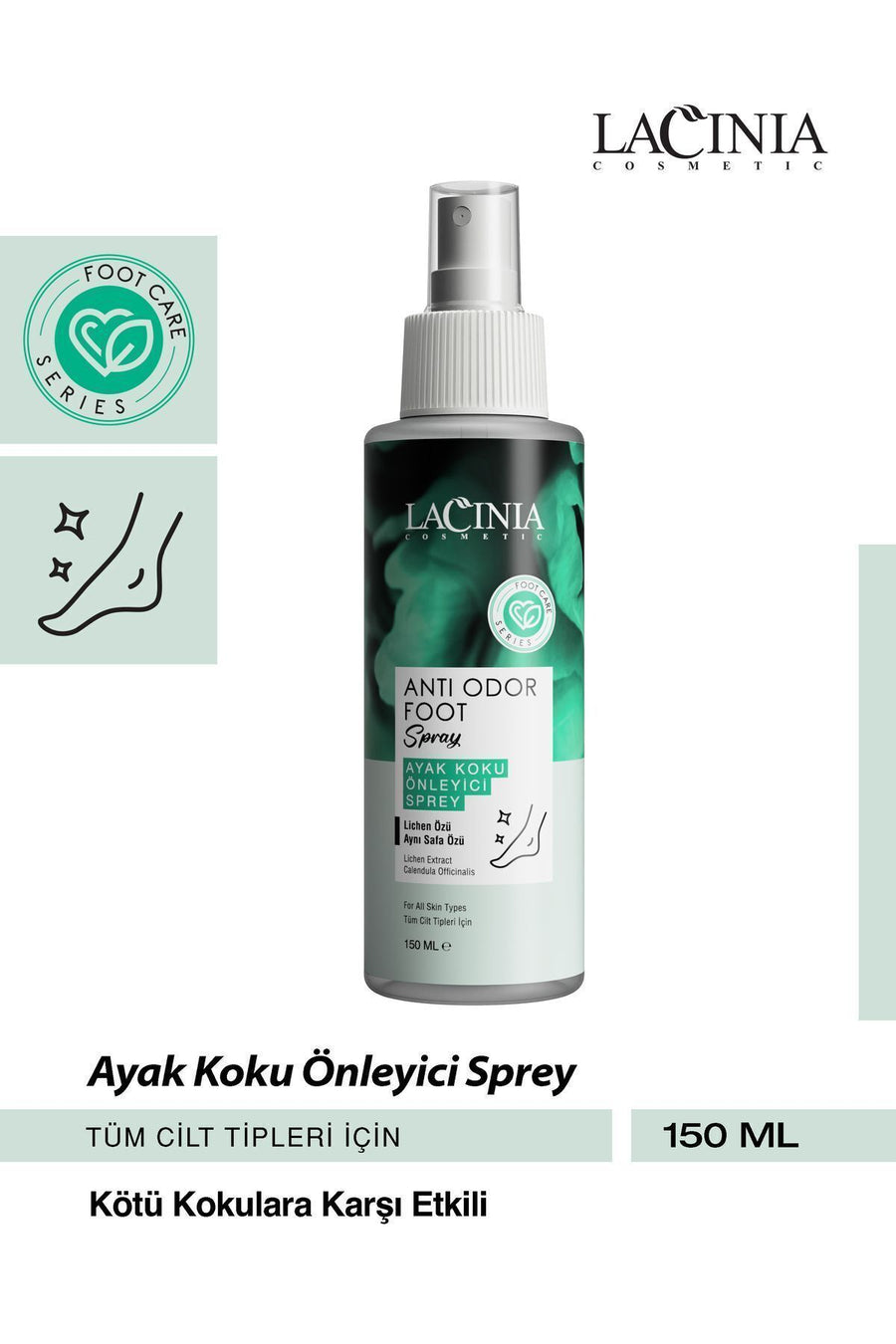 Koku Önleyicili Ayak Bakım Spreyi 150ml