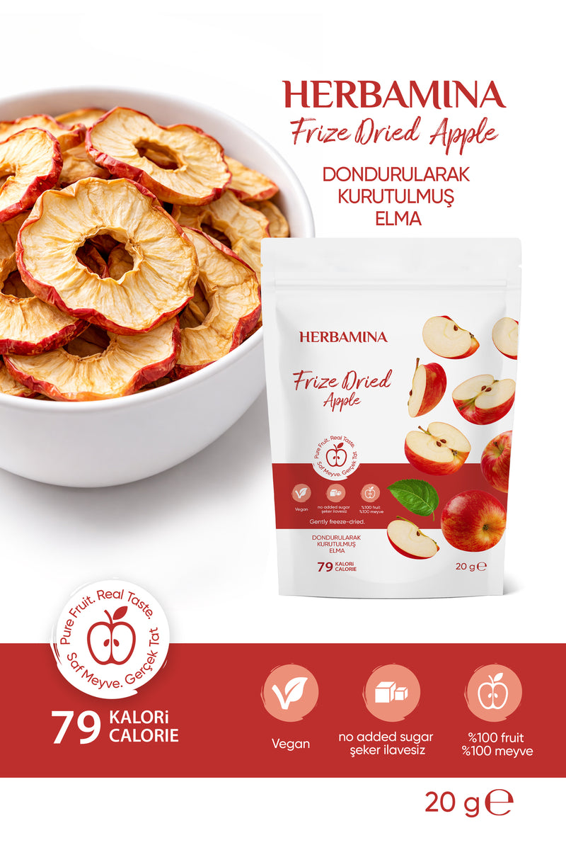 Dondurularak Kurutulmuş Elma - 20 gr