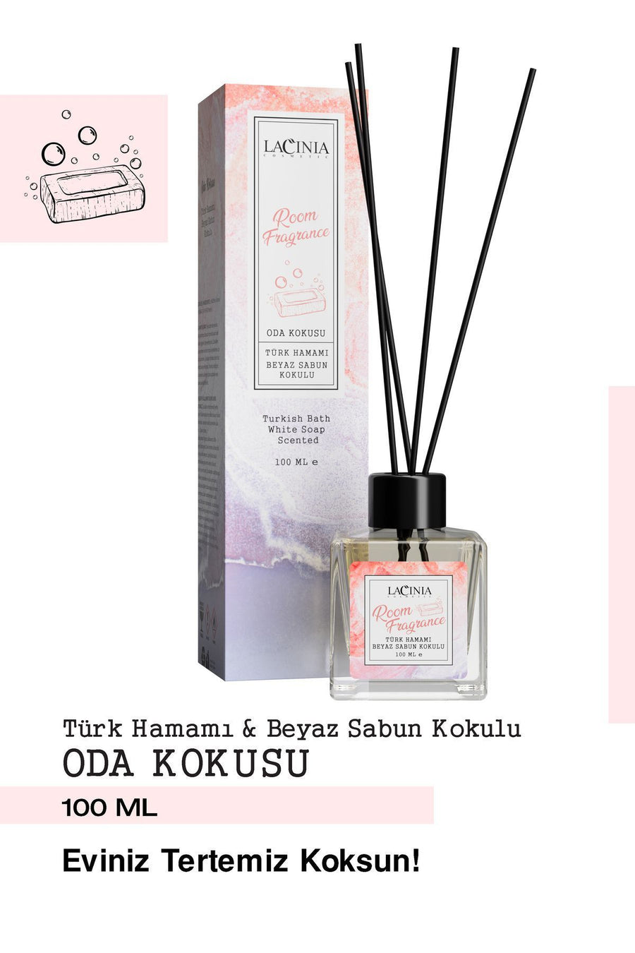 Oda Kokusu Beyaz Sabun Kokulu 100Ml