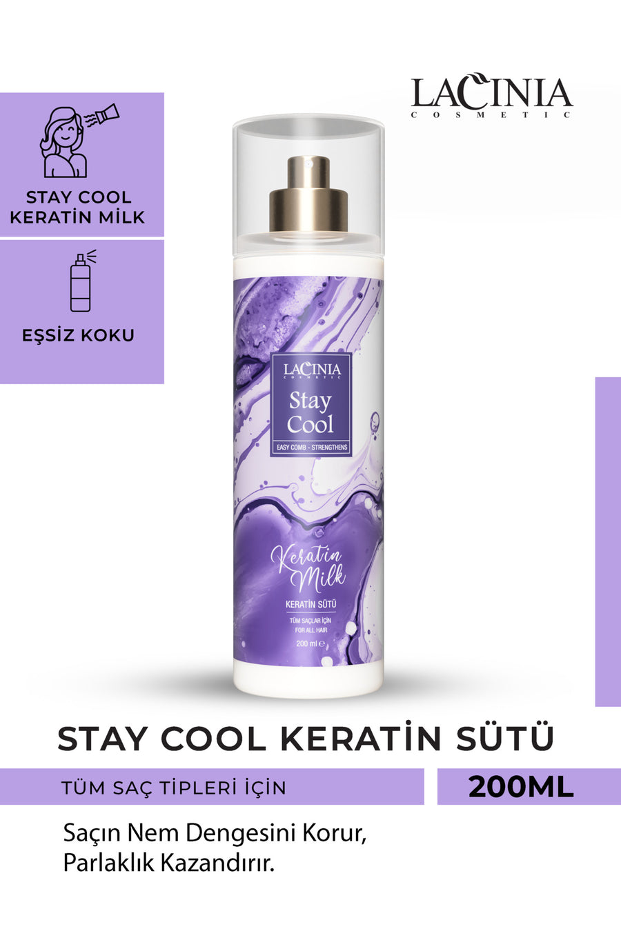 Stay Cool Saç Bakım Keratin Sütü 200 ml