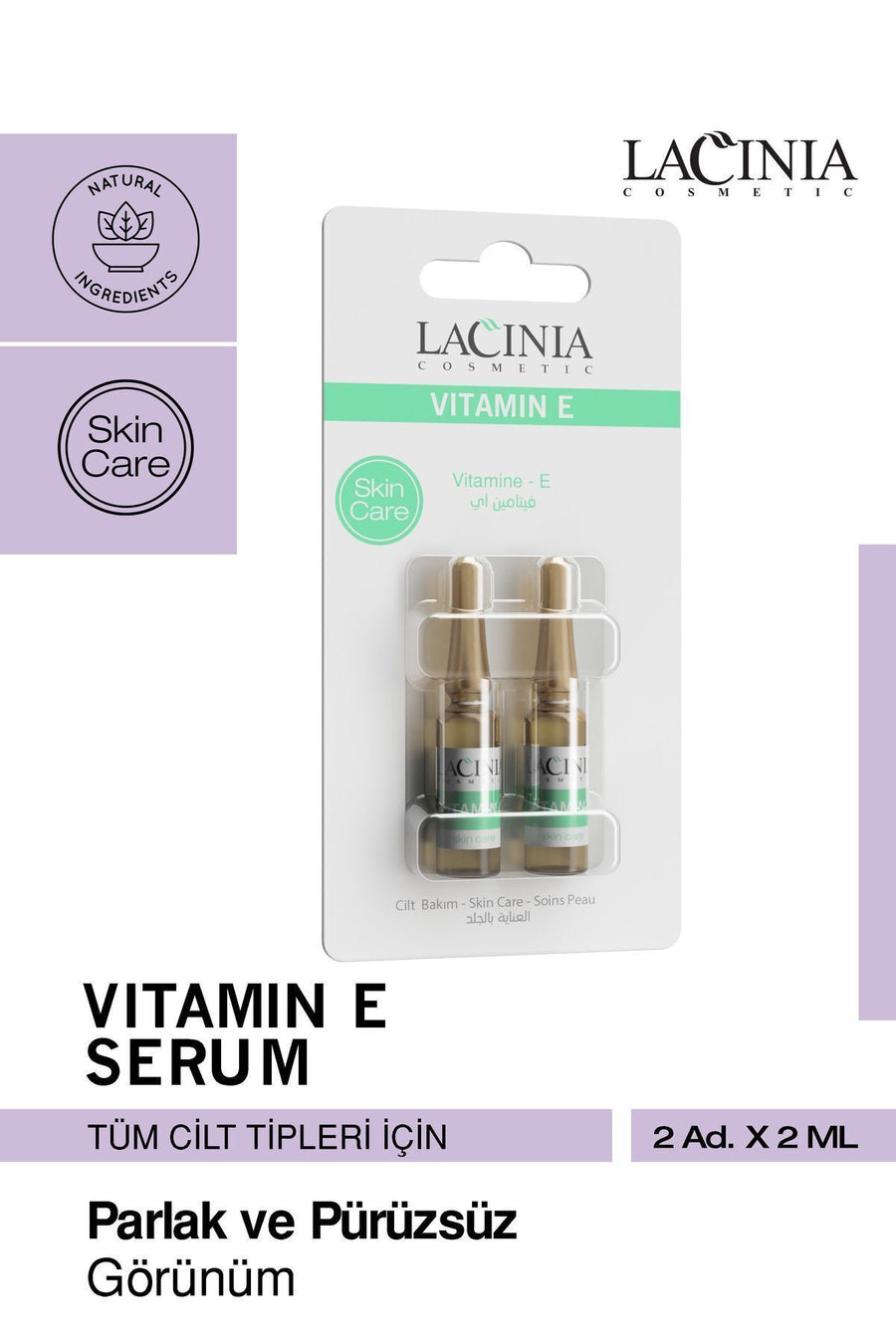 Vitamin E 2'li 1 Paket Yaşlanma Karşıtı Cilt Bakım Serumu