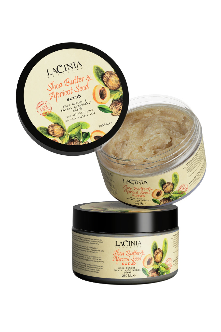 Shea Butter & Kayısı Çekirdeği Yağlı Scrub 250ml