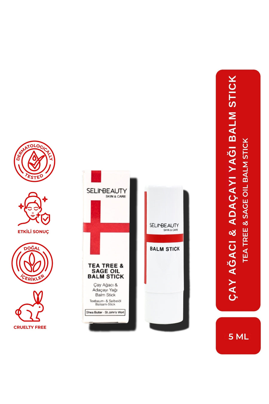 Skin&Care Çay Ağacı & Adaçayı Yağlı Lip Balm