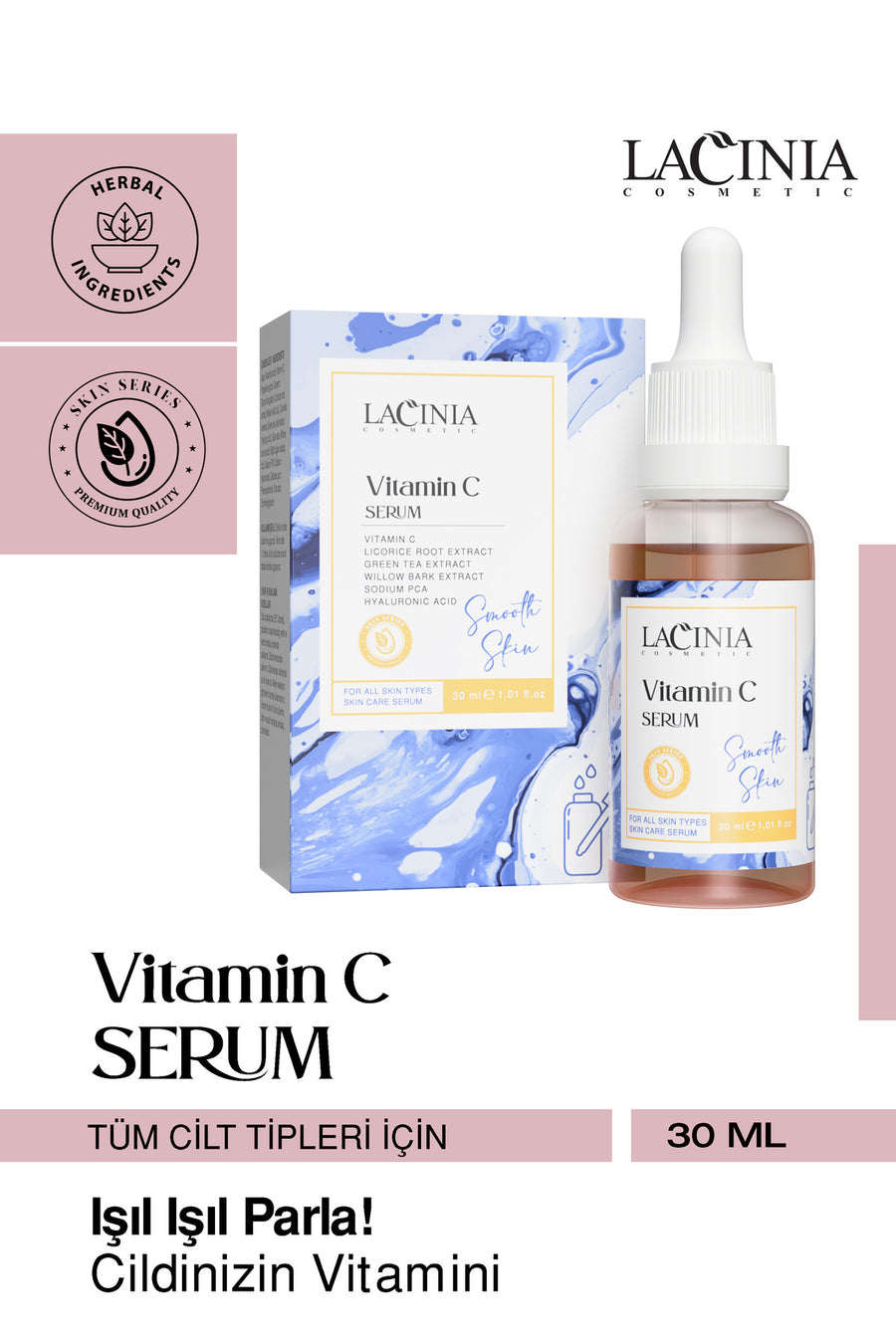 Vitamin C Serum 30ml Yüz Bakımı Etkili