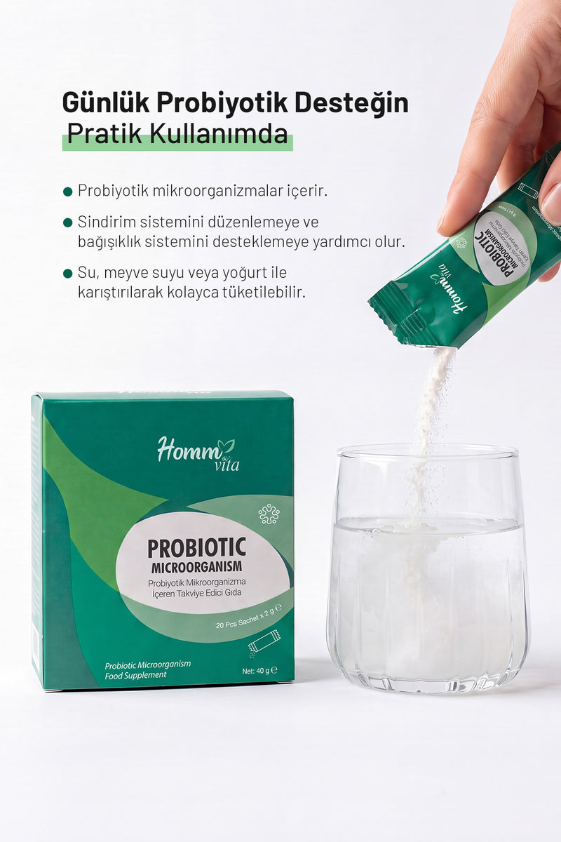 Probiyotik Mikroorganizma İçeren Takviye Edici Gıda - 2Gr X 20 Adet