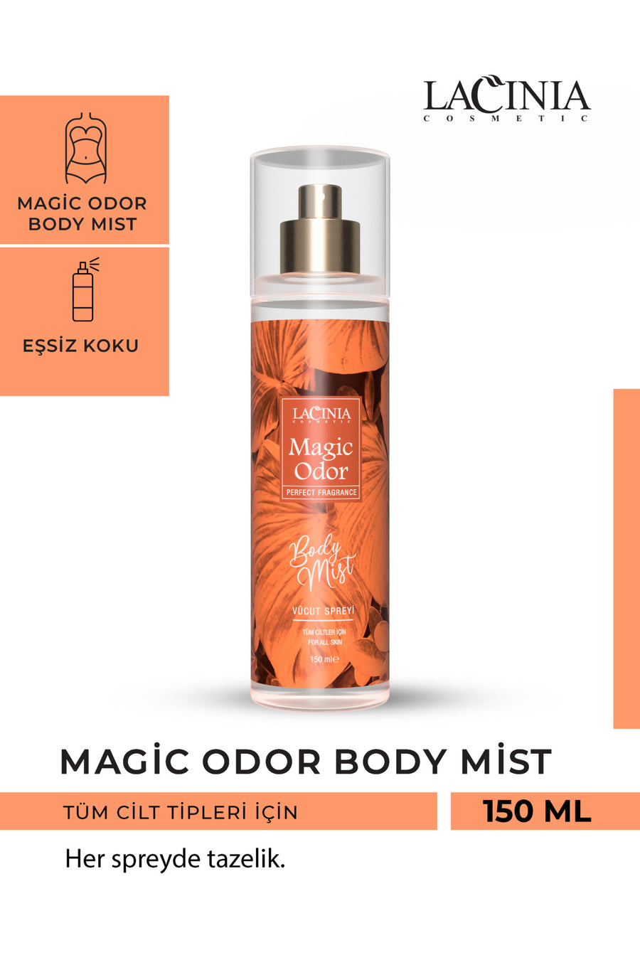 Body Mıst - Magic Odor 150 ml Vücut Spreyi