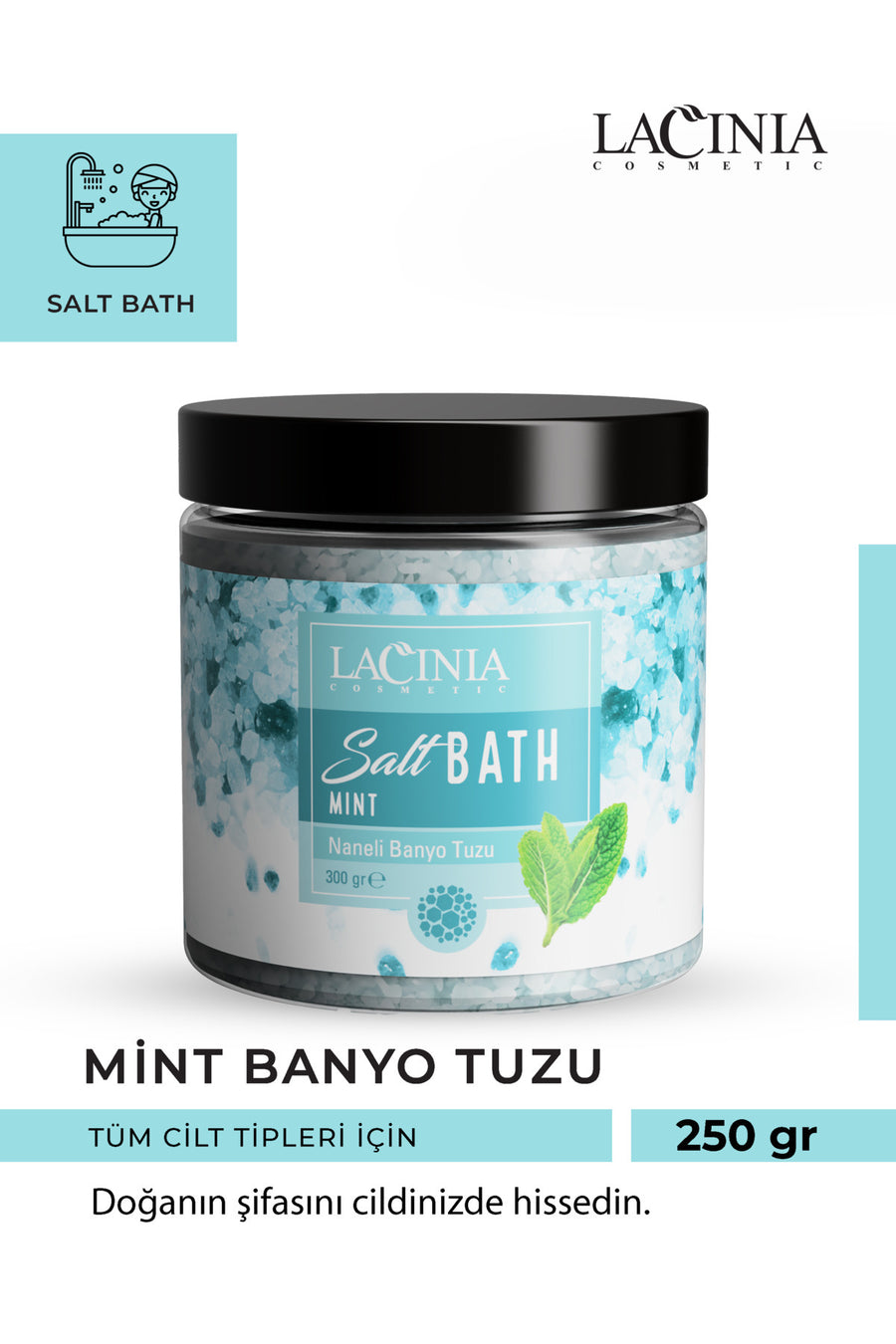 Banyo Tuzu Mint 250gr Ölü Hücre Temizleme Ve Vücut Bakımı Etkili