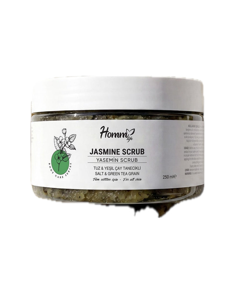 Yaseminli Yeşil Çaylı Bitki Tanecikli Scrub