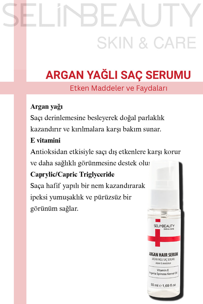Skin&Care Argan Yağlı Saç Serumu
