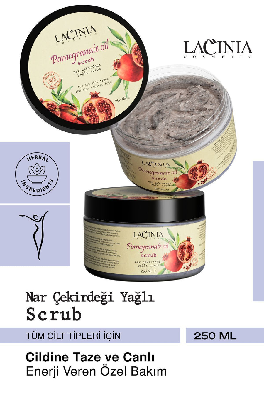 Nar Çekirdeği Yağlı Scrub 250ml
