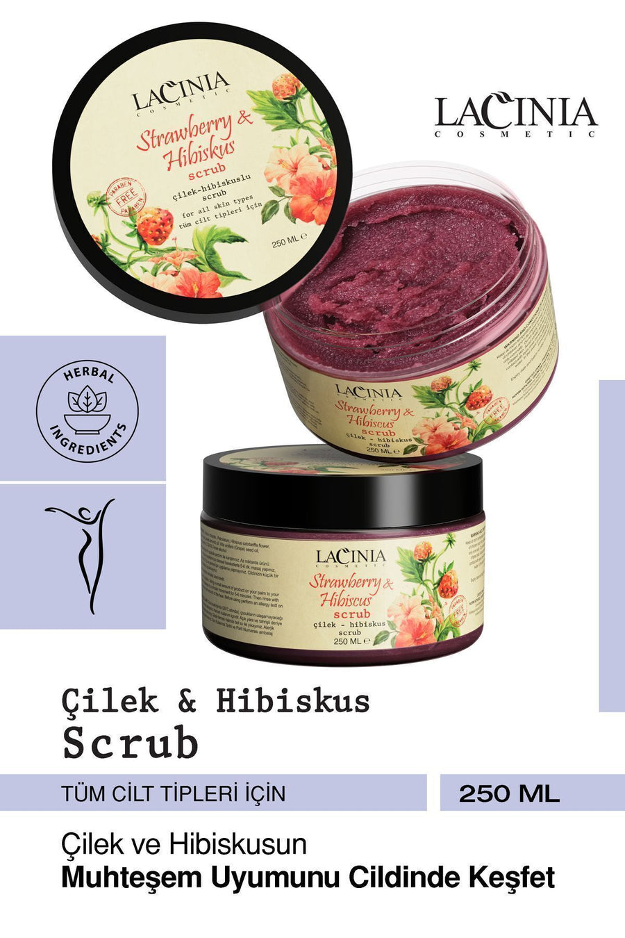 Çilek & Hibiskus Scrub 250ml