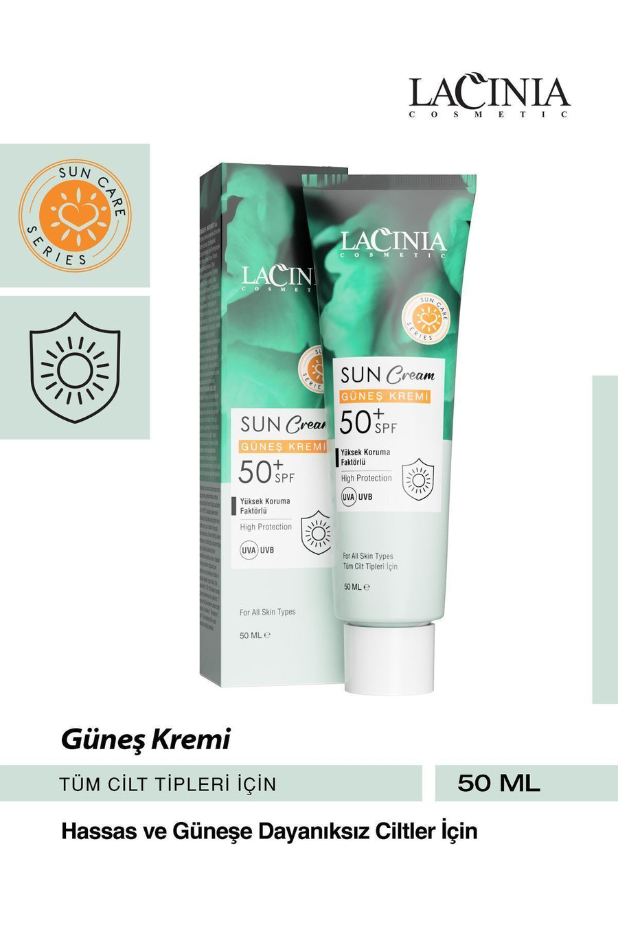 Leke Karşıtı Yüksek Korumalı Güneş Kremi 50 Spf 50ml