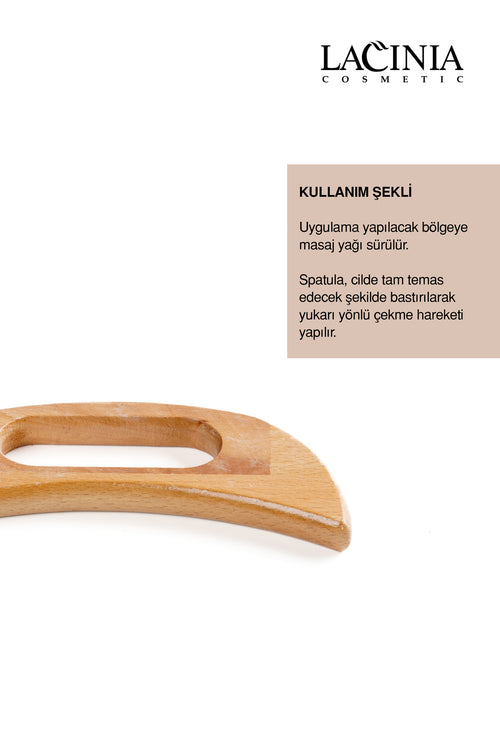 Ahşap Selülit Görünümü Karşıtı Masaj Aleti – Kare Spatula