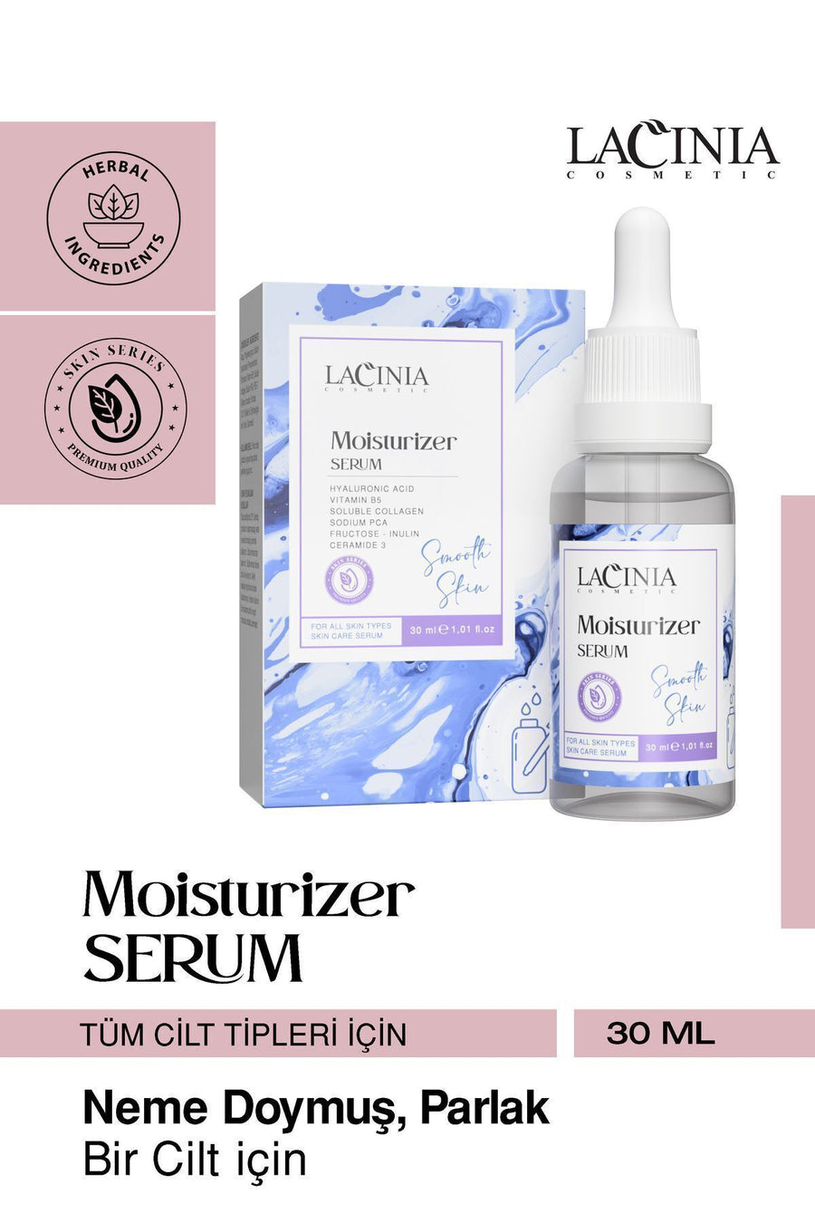 Moisturizer (NEMLENDİRİCİ) Serum 30ml Yüz Bakımı Etkili