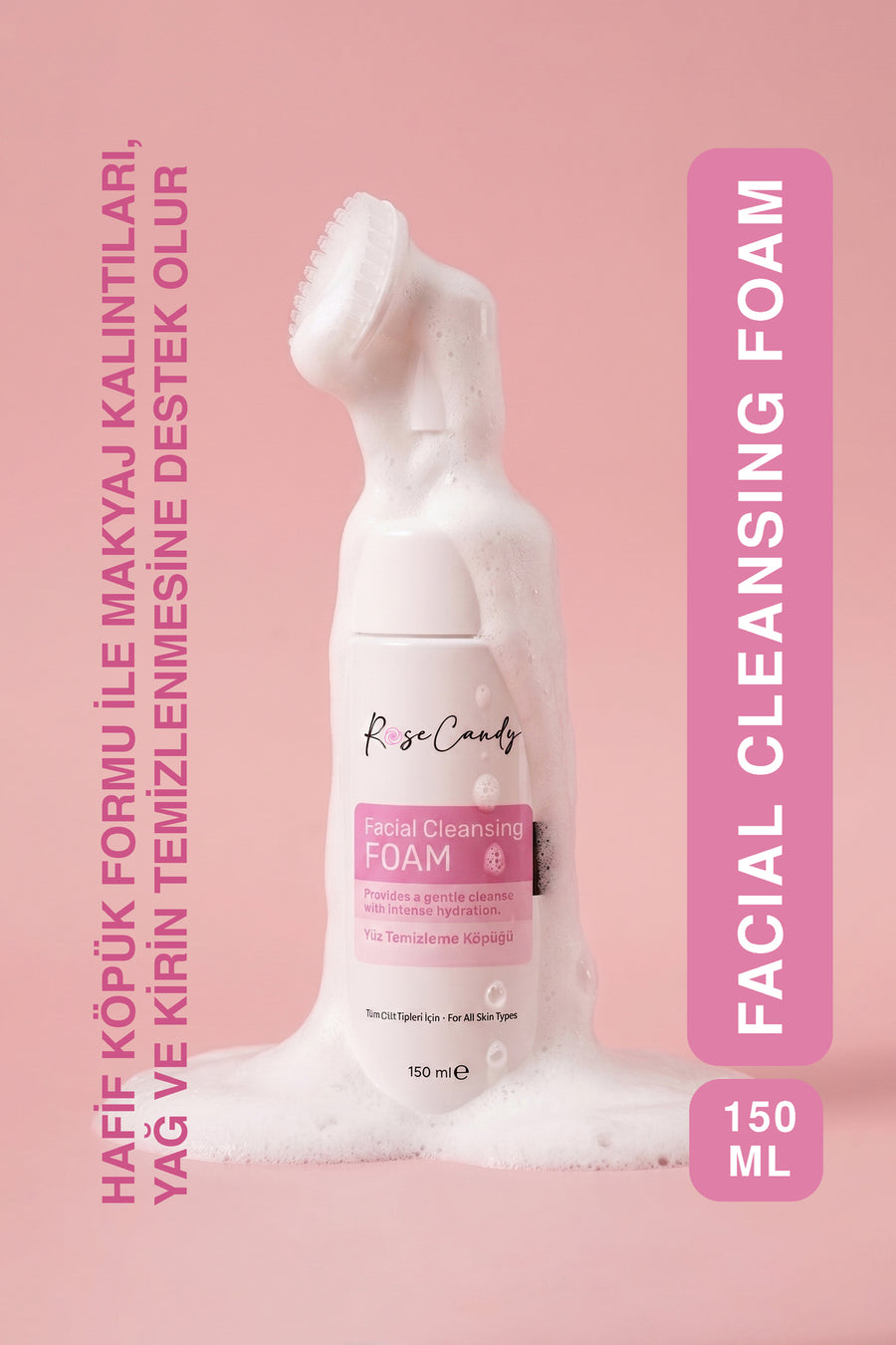 Yüz Temizleme Köpüğü | Facial Cleansing Foam | Hassas Ciltler Dahil Tüm Cilt Tipleri İçin Günlük Kullanım - 150ml