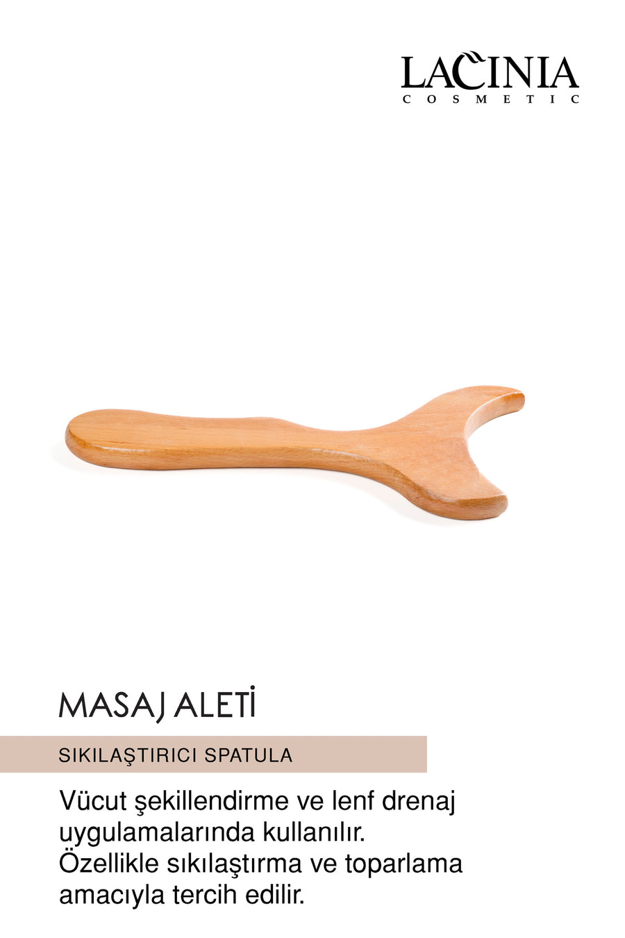 Selülit Azaltıcı Ahşap Lenf Drenaj Masaj Aleti