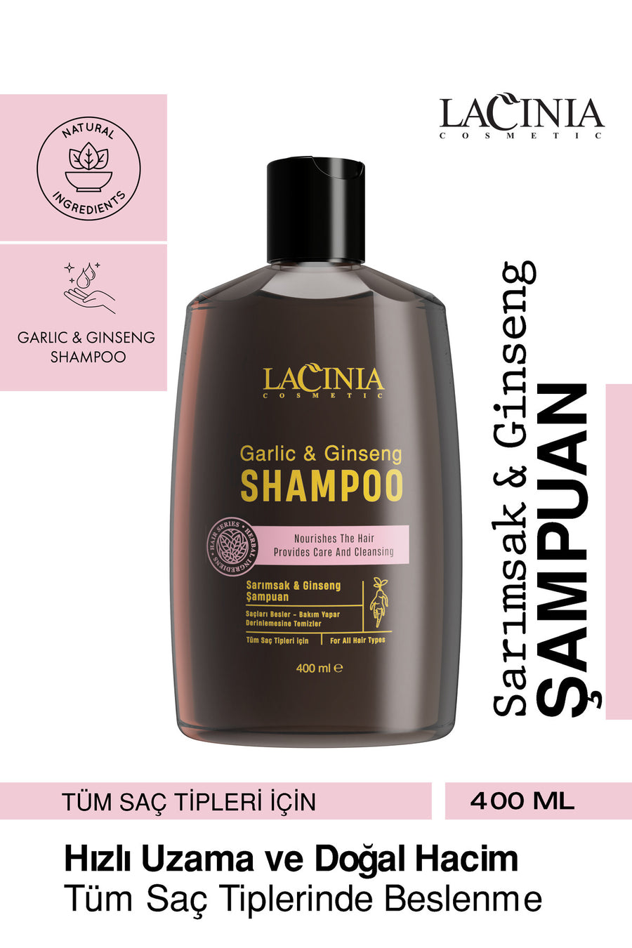 Sarımsak & Ginseng Özlü Şampuan 400ml