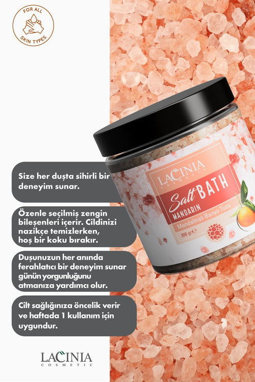 Banyo Tuzu Mandarın - Renksiz 250 gr Ölü Hücre Temizleme Ve Vücut Bakımı Etkili