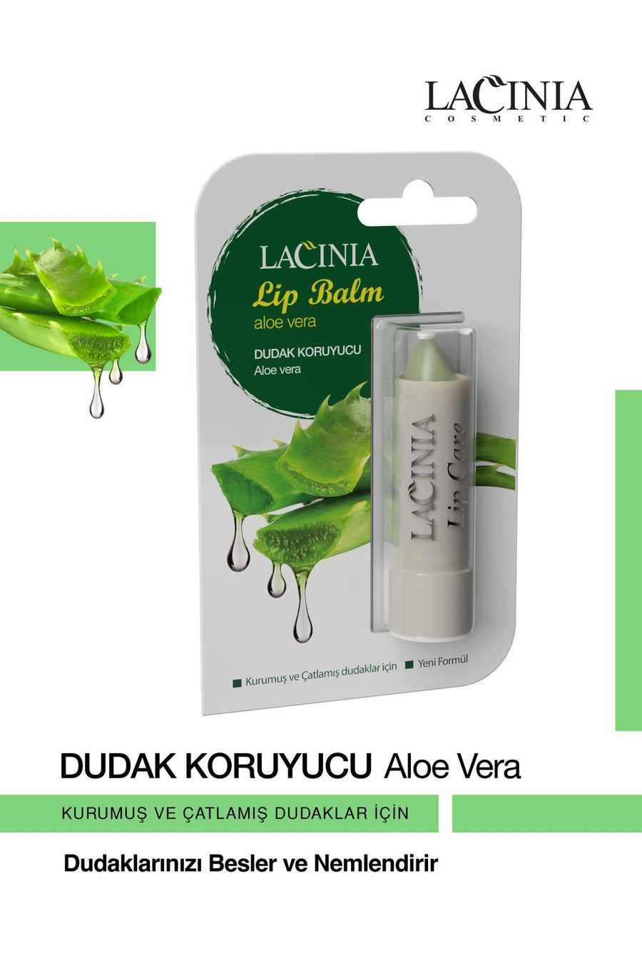 Bitkisel Dudak Koruyucu Aloe Vera Lip Balm