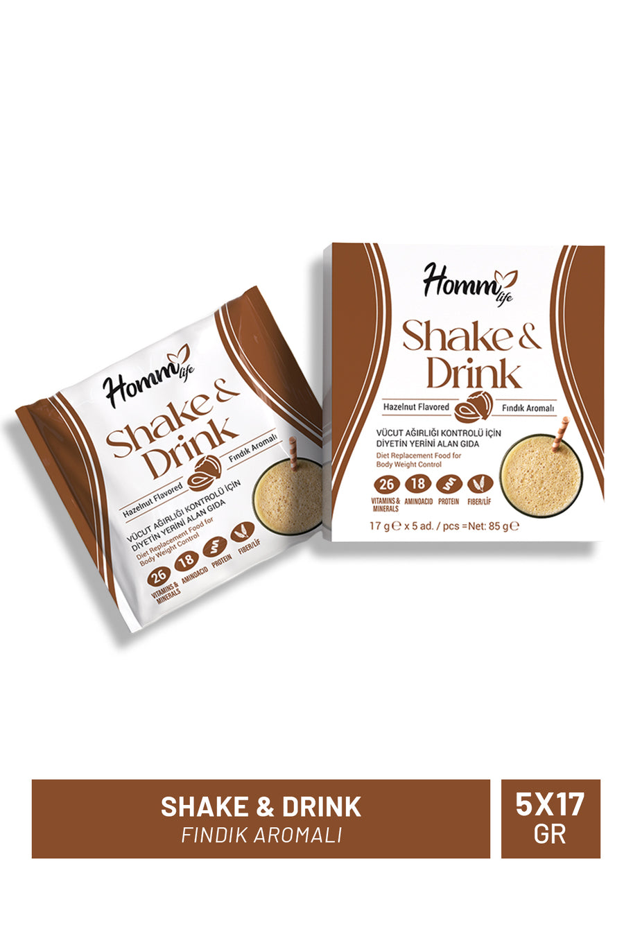 Fındık Aromalı Shake & Drınk 17 Gr X 5 Adet