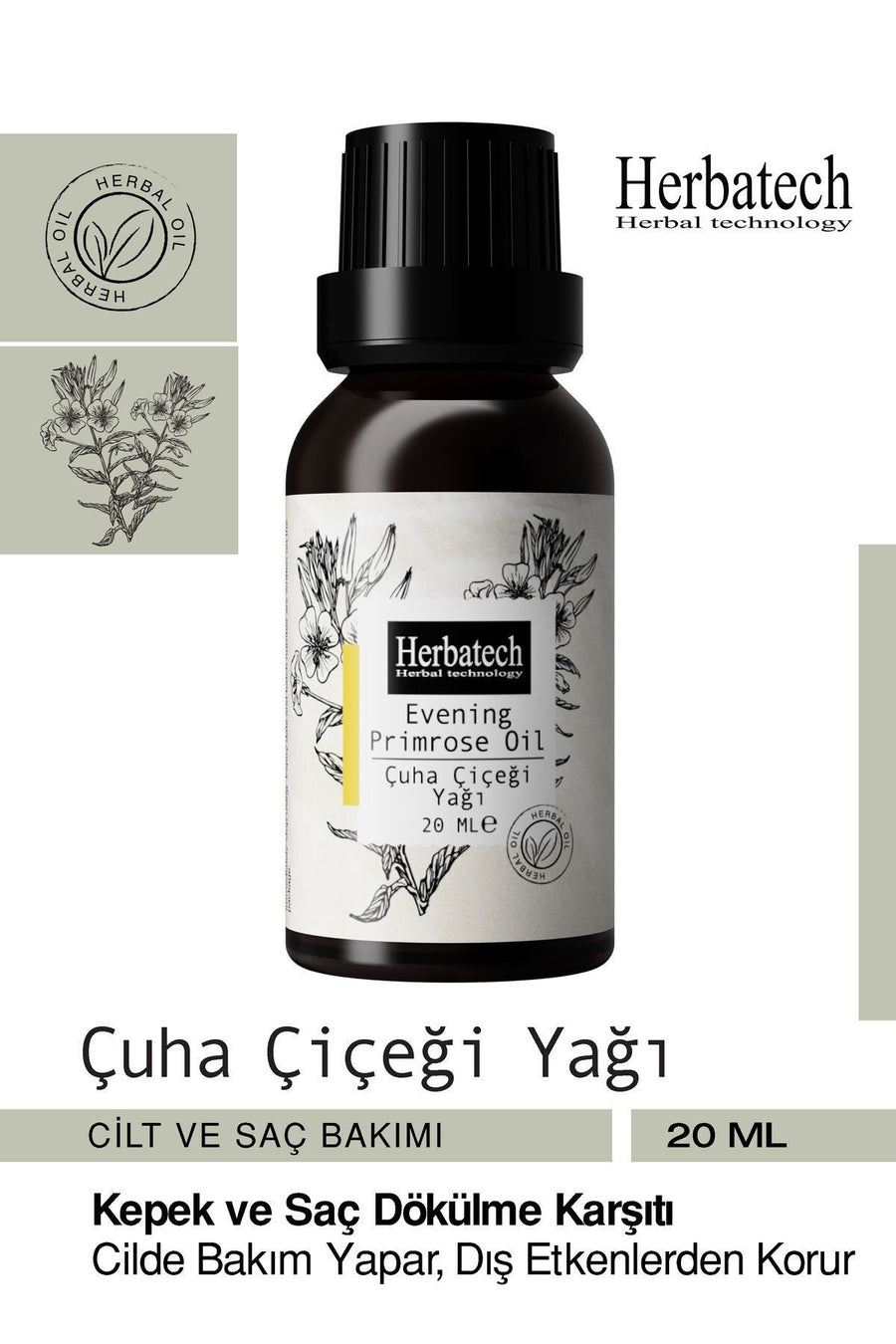 Doğal Çuha Çiçeği Yağı - Saç Dökülmesi Kepeklenme Karşıtı Onarıcı Bakım Yağı 20 ml