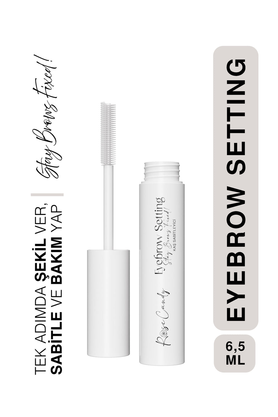 Gün Boyu Etkili Şeffaf Kaş Sabitleyici Maskara | Eyebrow Setting
