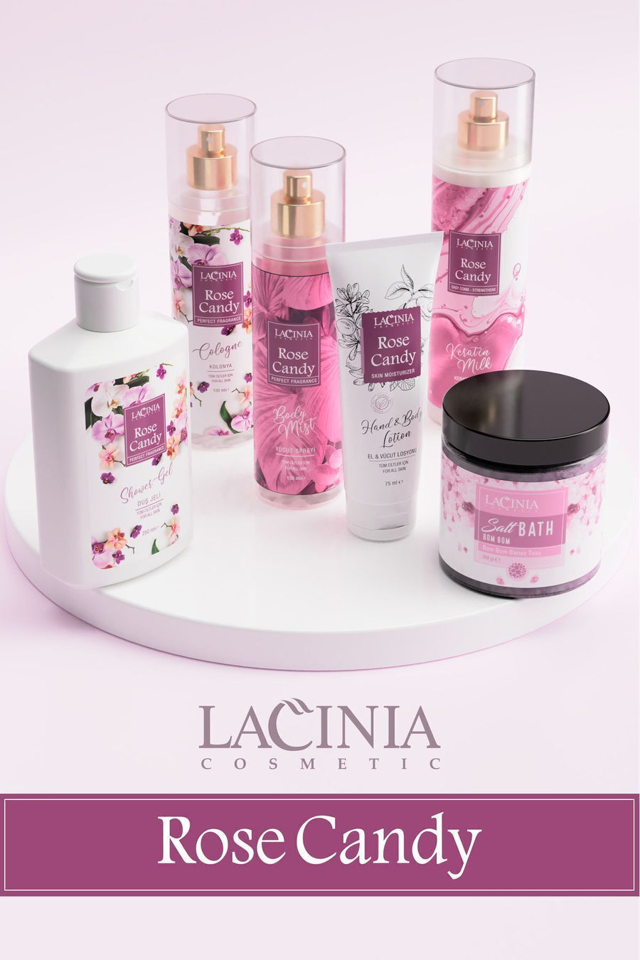 Rose Candy Set Saç ve Cilt Ürünleri (6 Ürün)