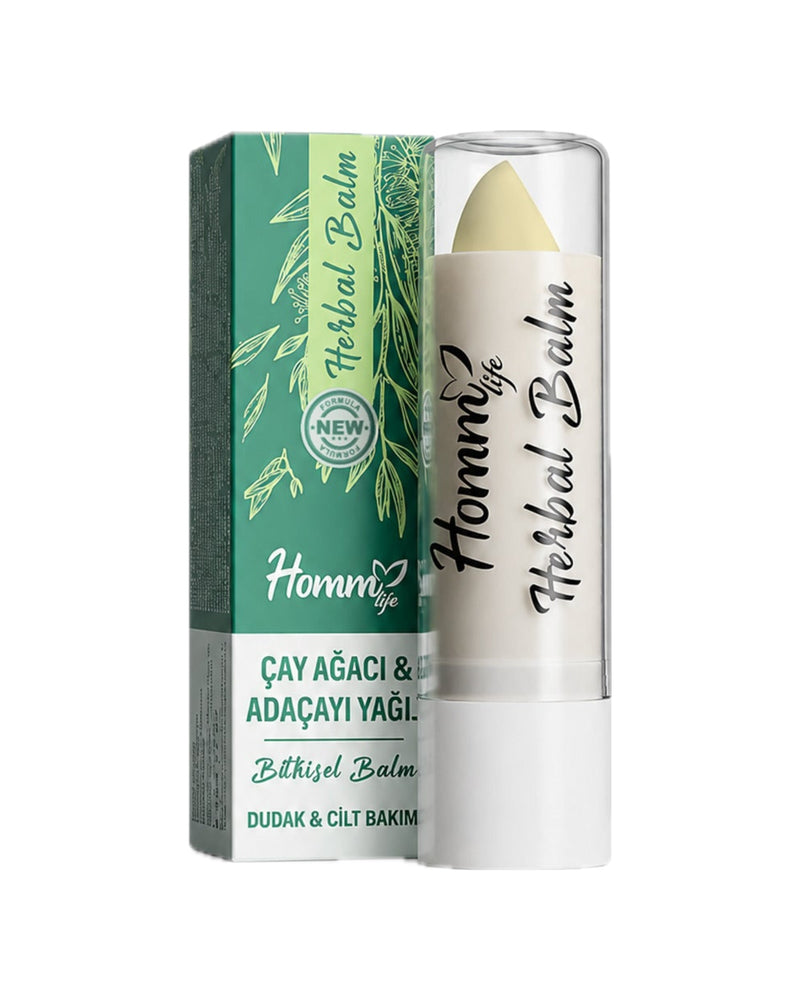Çay Ağacı ve Adaçayı Yağlı Herbal Lip Balm